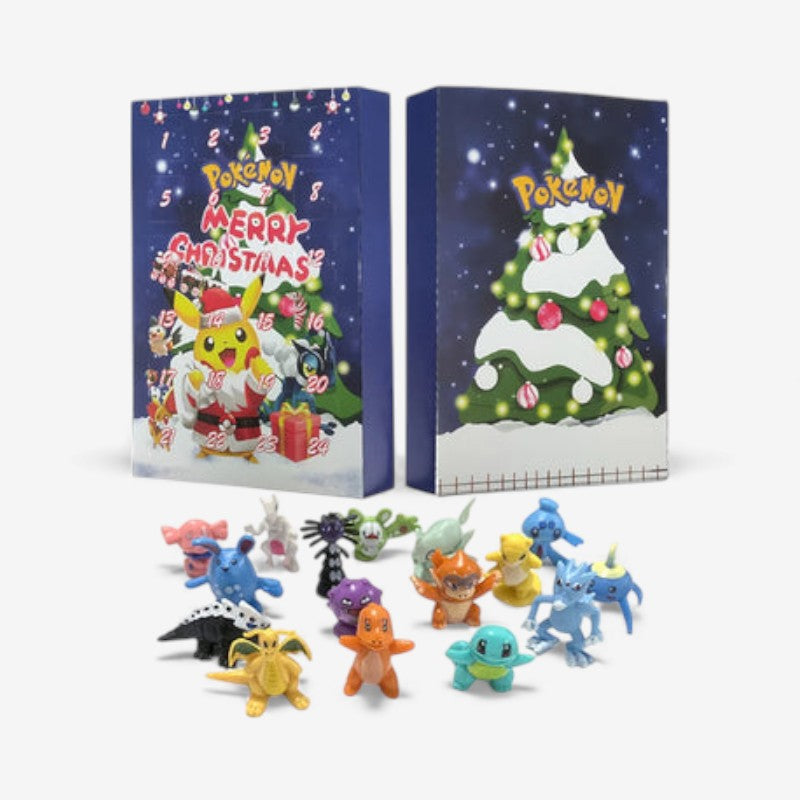 Calendrier de l'Avent Pokémon avec Figurines Colorées