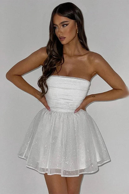 Robe Cocktail Éblouissante Femme Courte - LuxeStyle