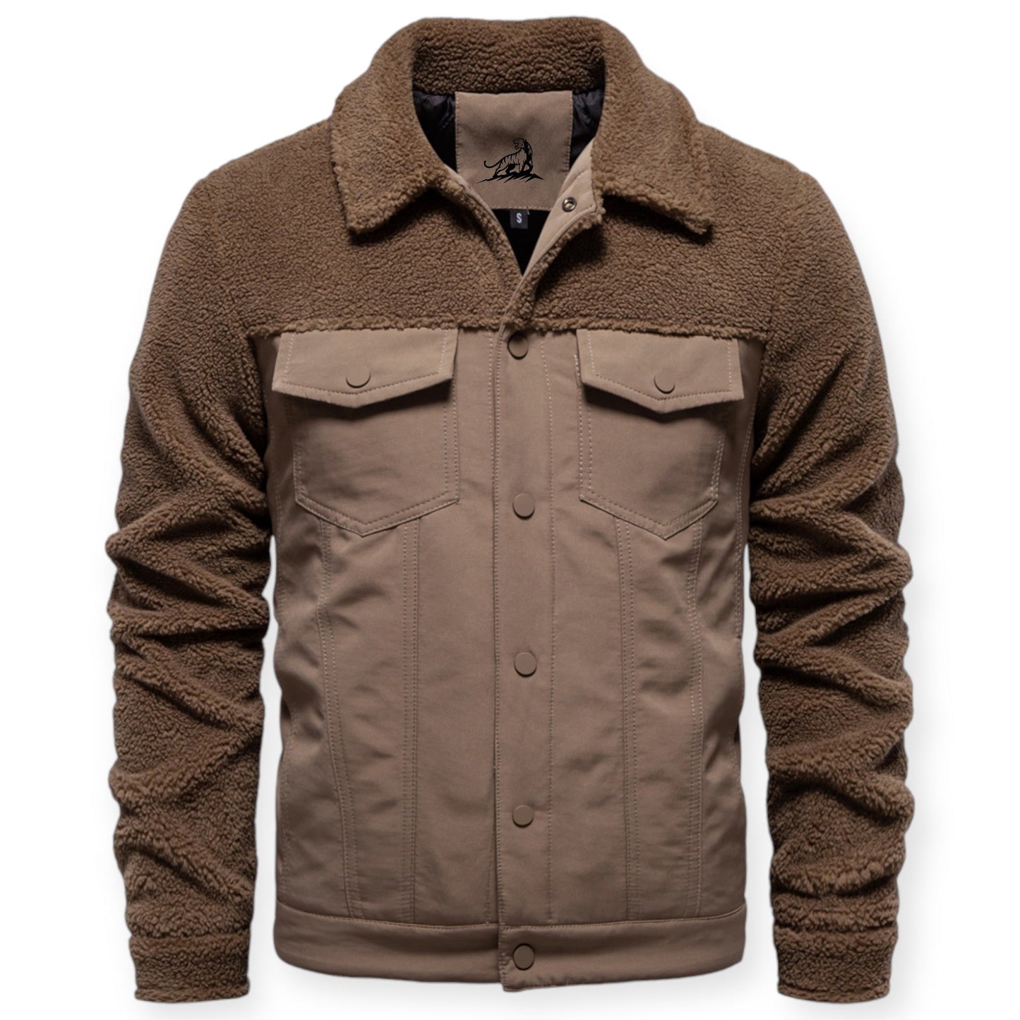 Veste Hivernale Chaude avec Fermeture Éclair pour Homme