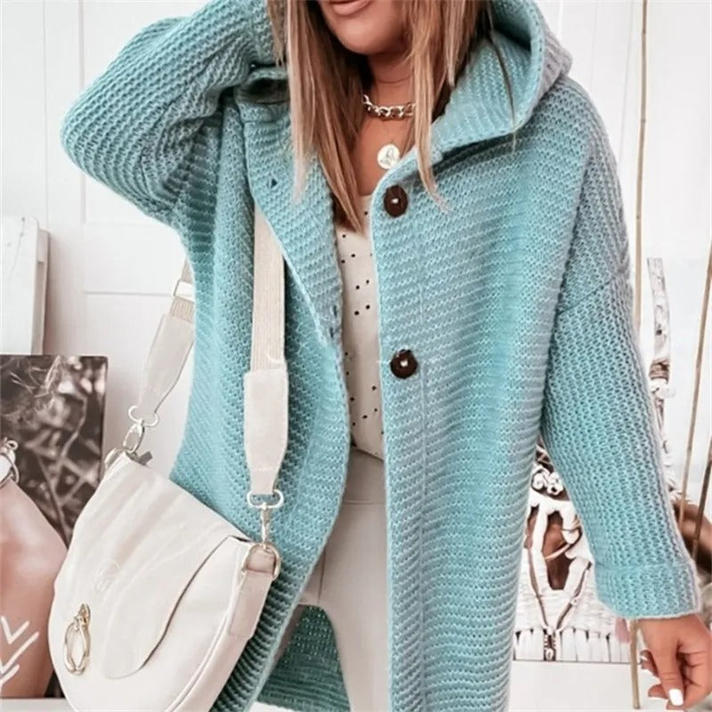 Manteau femme rose foncé épais capuche