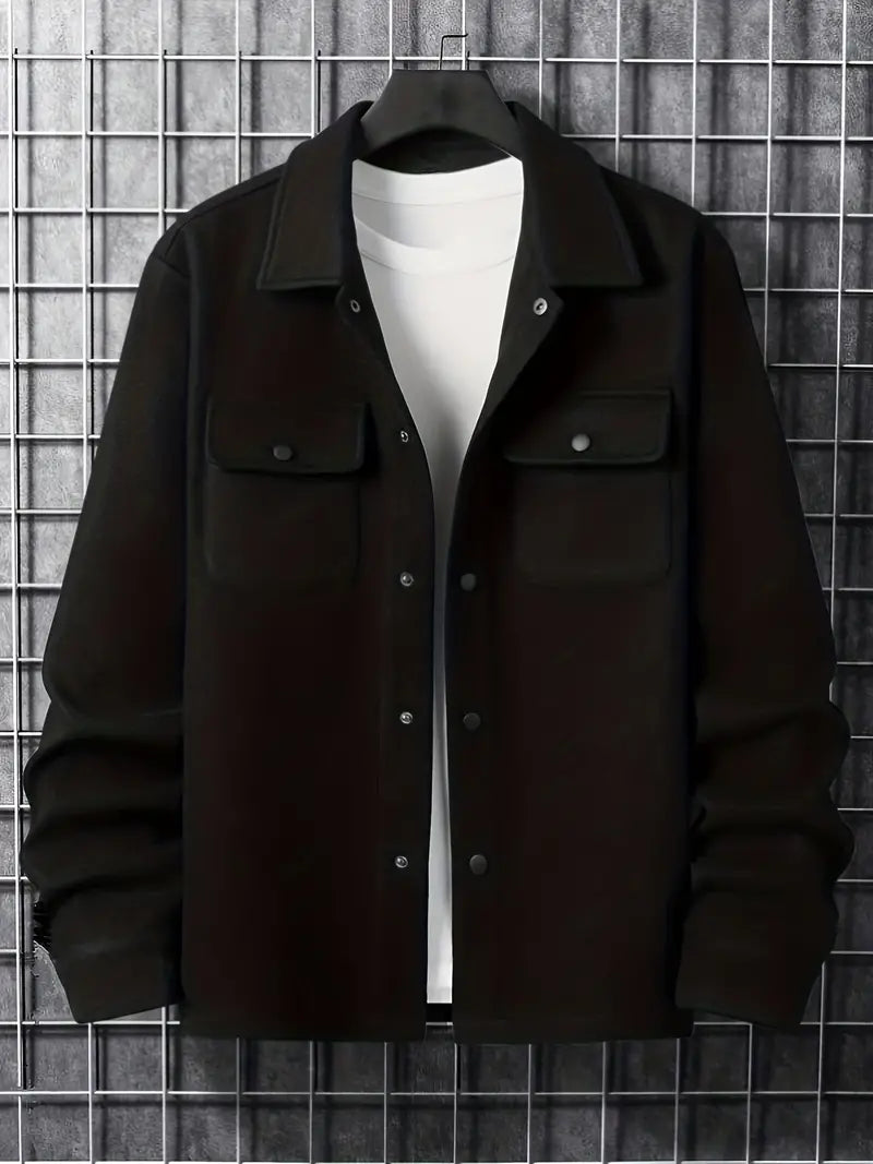 Veste Hiver Chaude avec Fermeture Éclair et Poches pour Homme