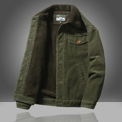 Veste en velours doux pour homme hiver