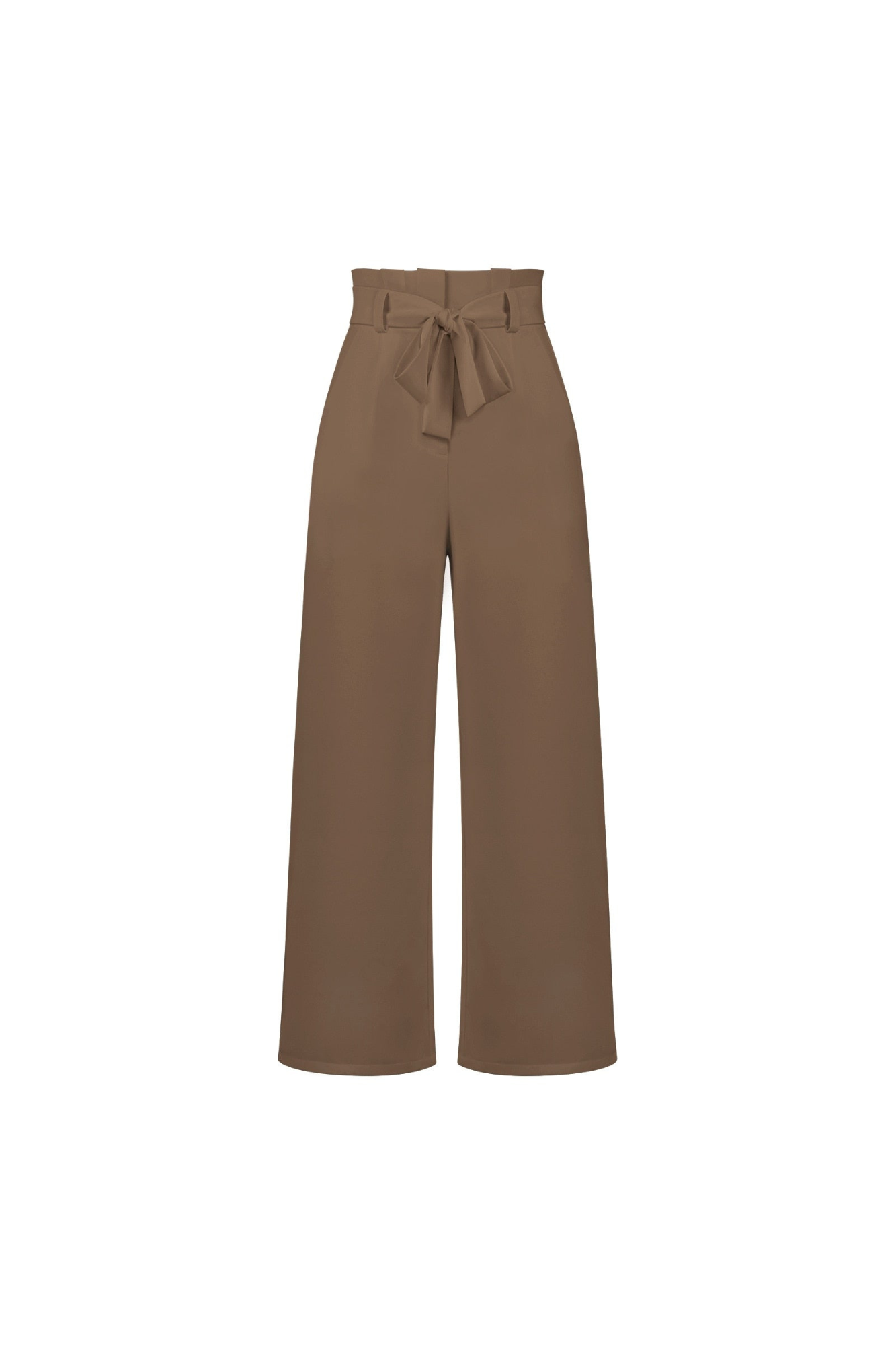 Pantalon Lin Élégant Pour Femme Taille Longue