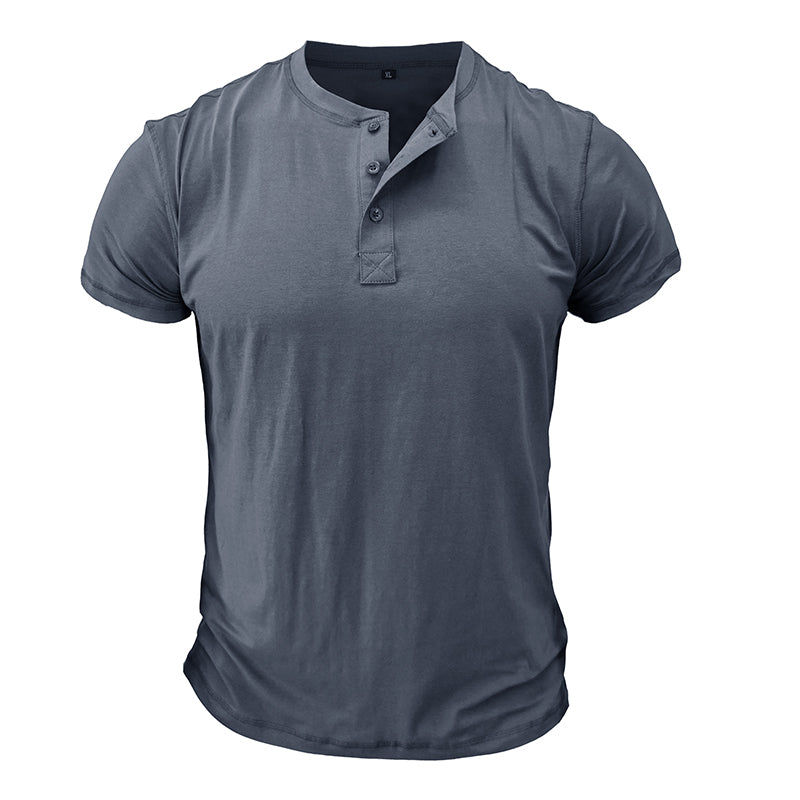 T-shirt Décontracté Marine Homme Manches Courtes