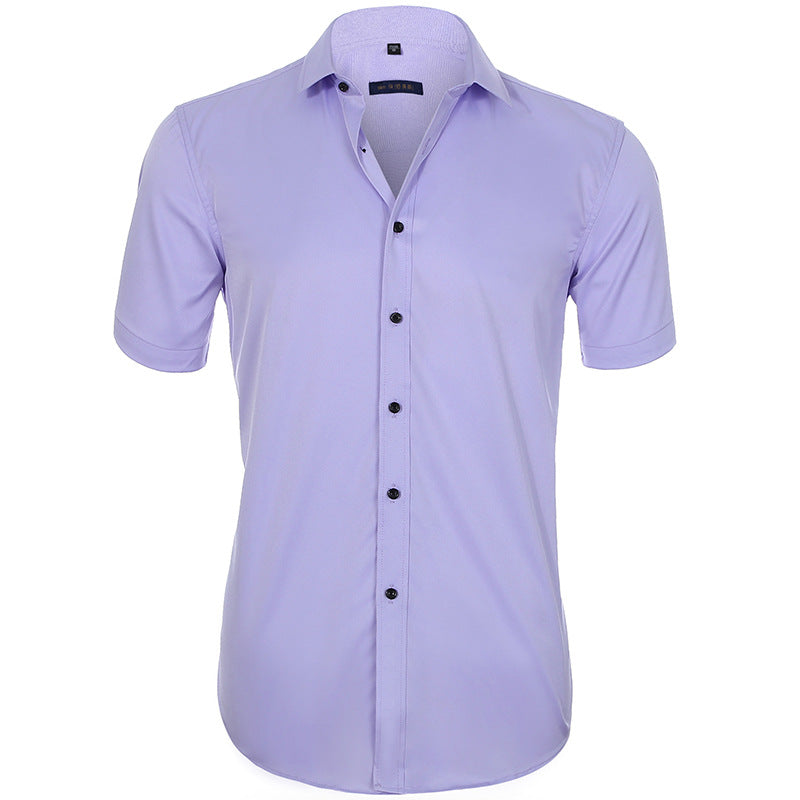 Chemise Homme Décontractée Manches Courtes Marine