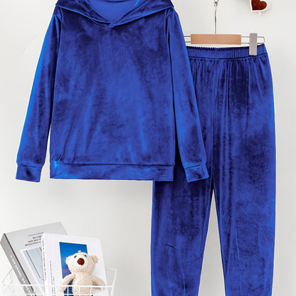 Tenue de Sport Femme Confortable avec Pantalon et Sweat à Capuche