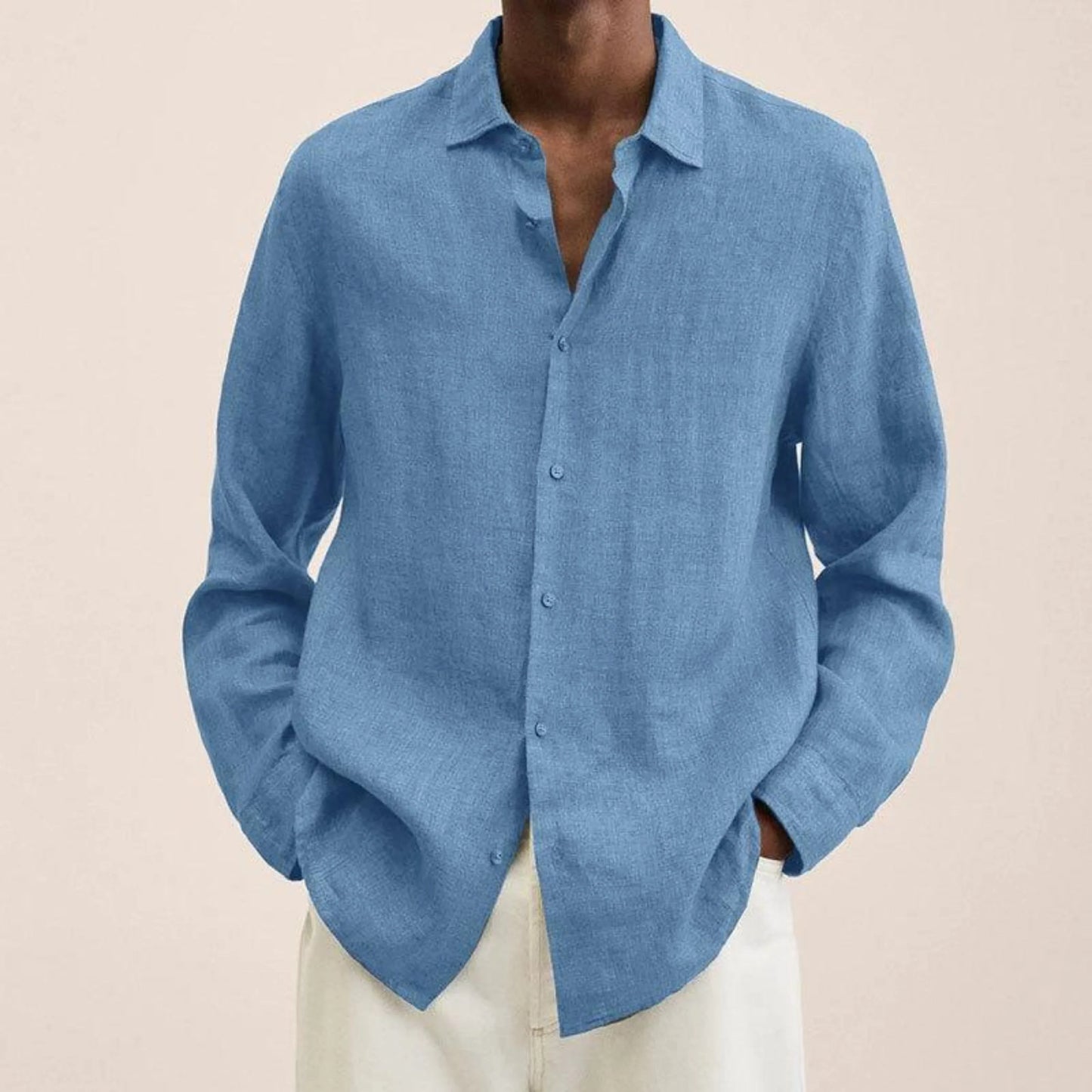 Chemise Homme Lin Naturel | Taille Élégante