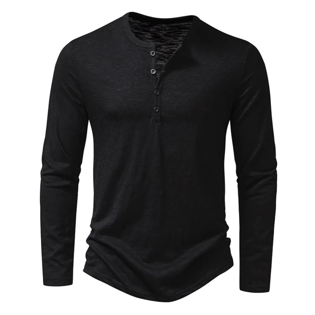 T Shirt Homme Manche Longue Élégant Slim Fit