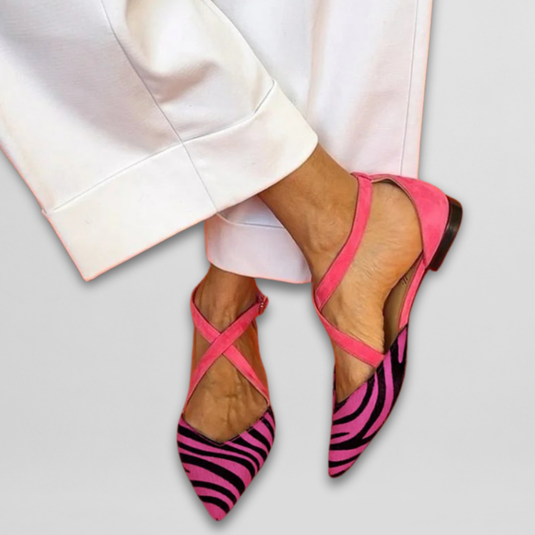 Chaussures Ballerines Élégantes à Lacets pour Femmes