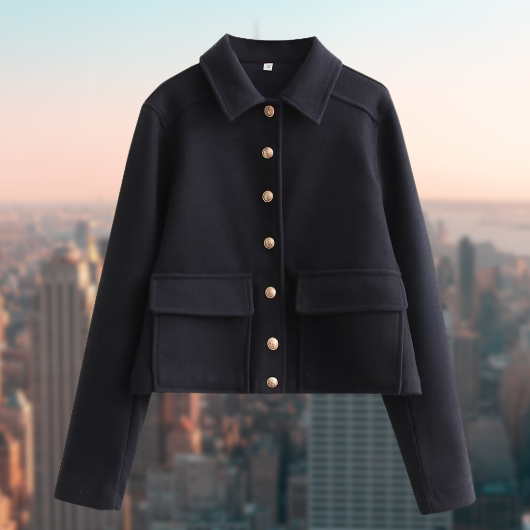 Veste Femme Élégante à Boutons pour Automne