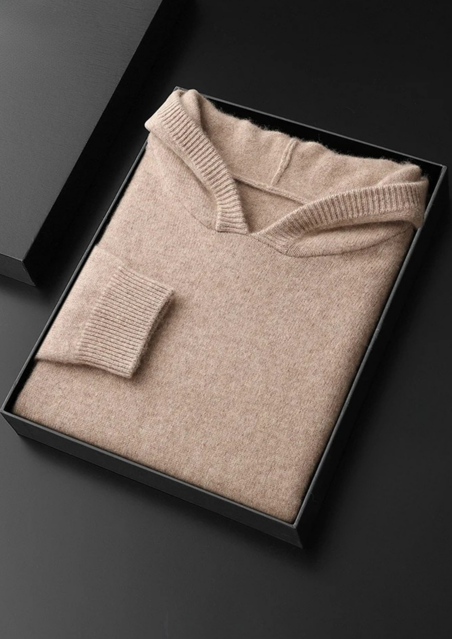 Pull en laine épaisse marron homme hiver