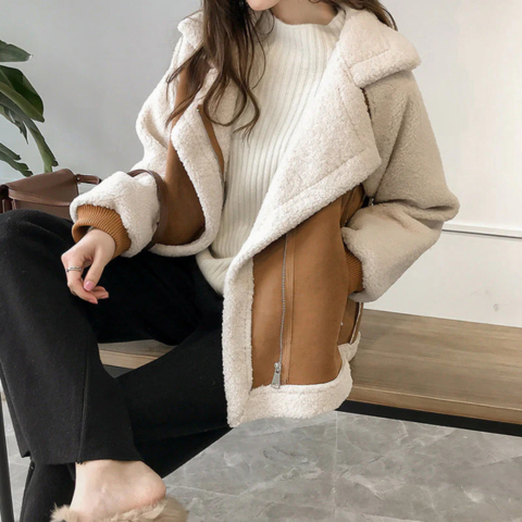 Parka Femme Hiver en Cuir Élégant Longue - LuxeStyle
