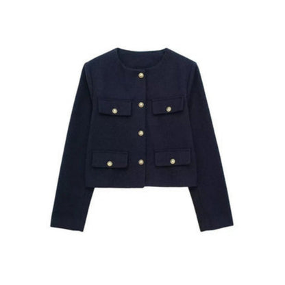 Veste Femme Élégante Boutons Luxe