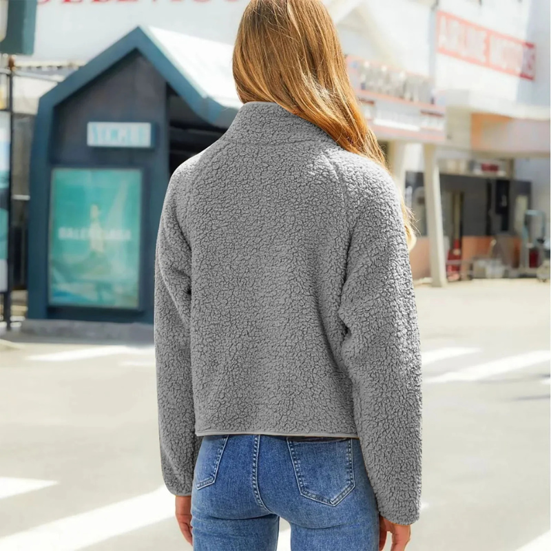 Veste Douillette Zippée Féminine Pour Automne