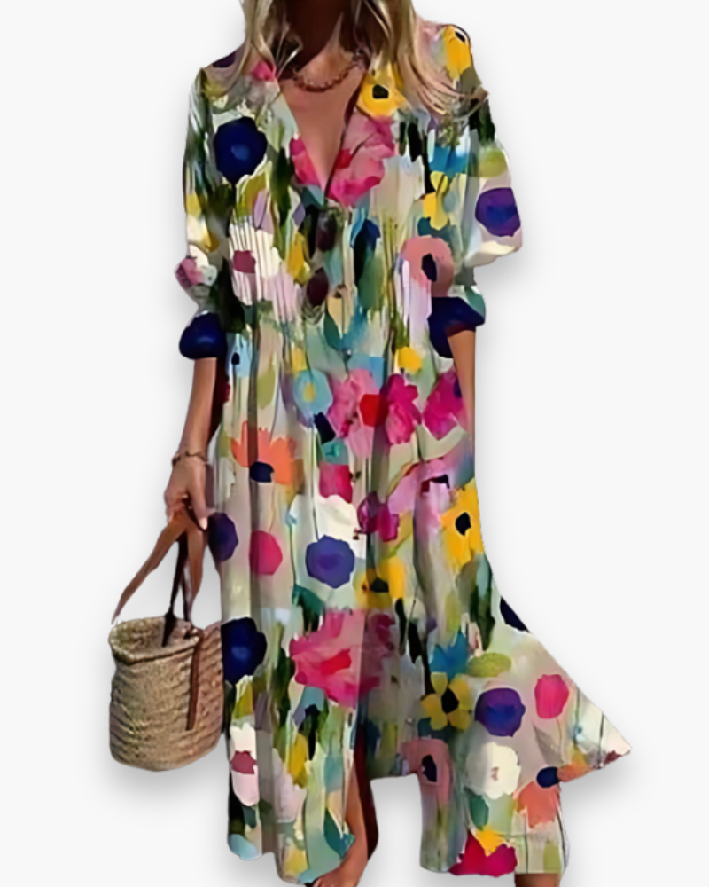 Robe de Cérémonie Élégante pour Femme – Robe Longue d'Été Chic