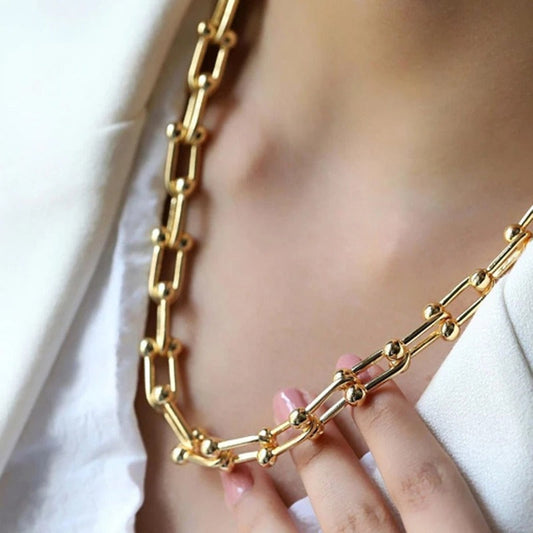 Bijou - Bracelet en Chaîne Or Doré Élégant - LuxeStyle