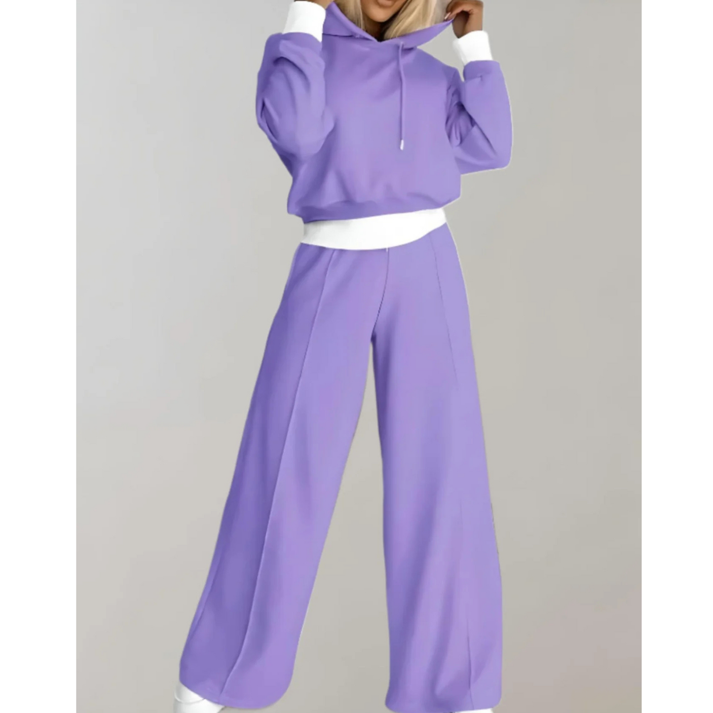 Ensemble Femme 2 Pièces Décontracté | Hoodie Coloré & Pantalon Élégant