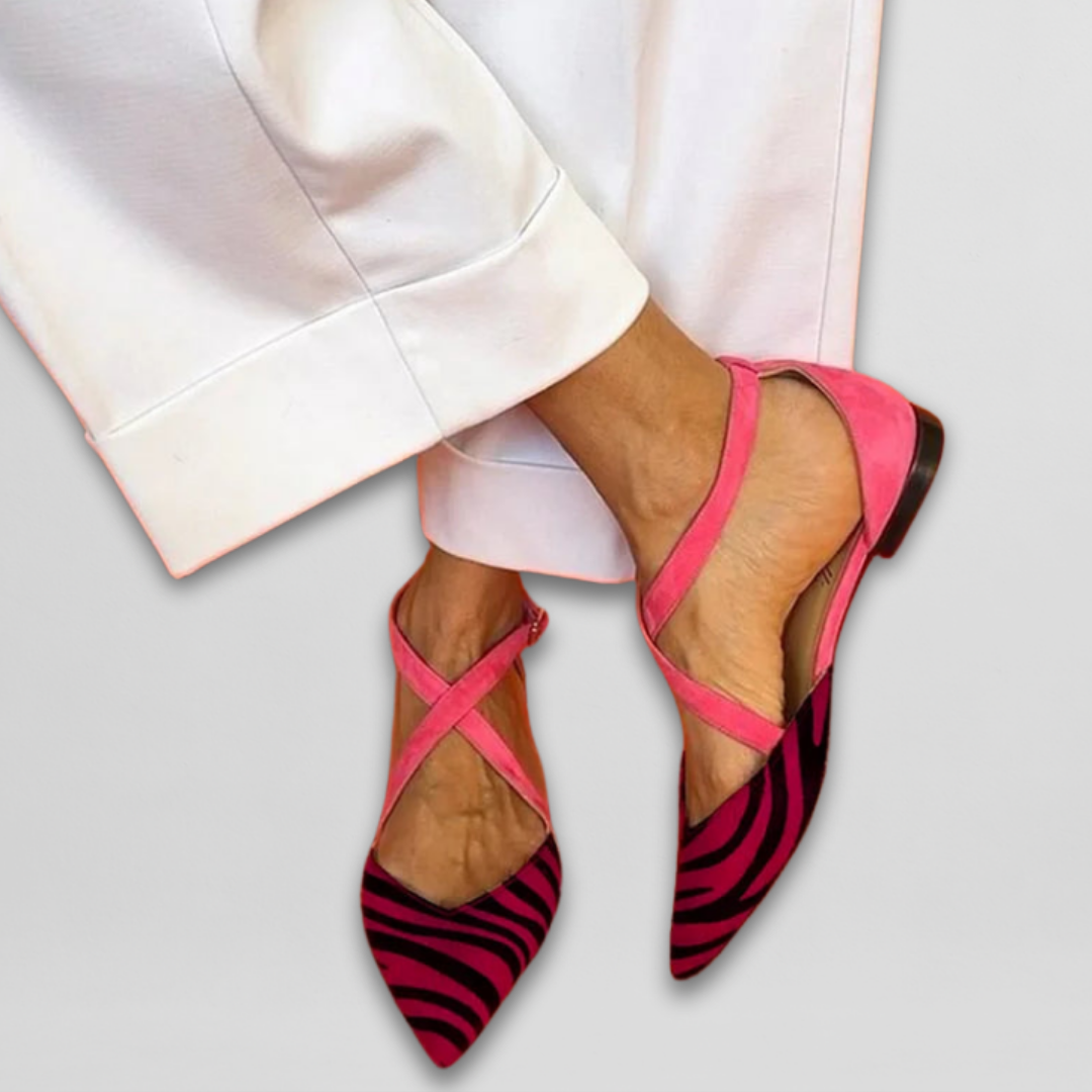 Chaussures Ballerines Élégantes à Lacets pour Femmes