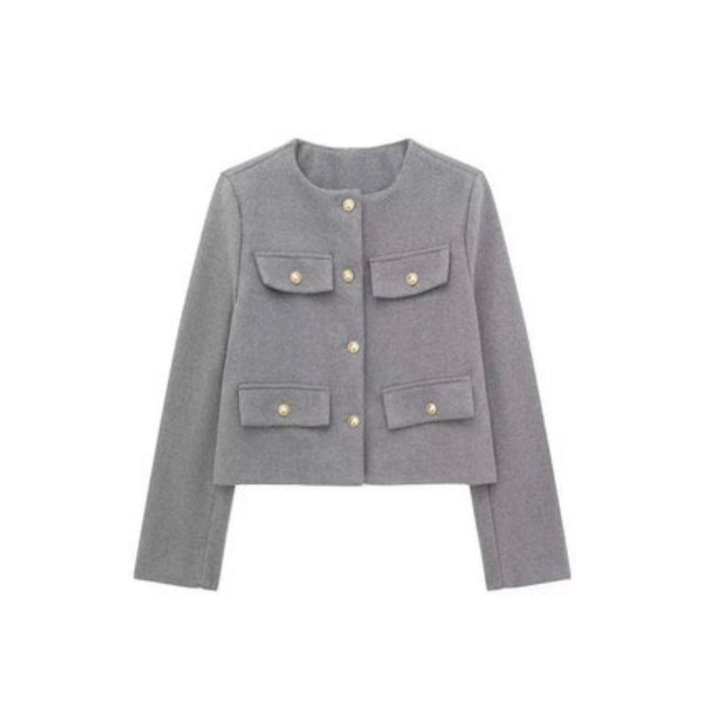 Veste Femme Élégante Boutons Luxe