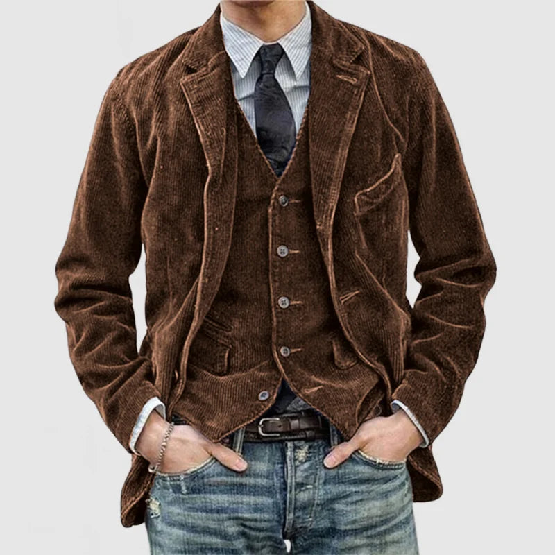 Blazer Homme Velours Doux - Élégant, Confortable et Polyvalent