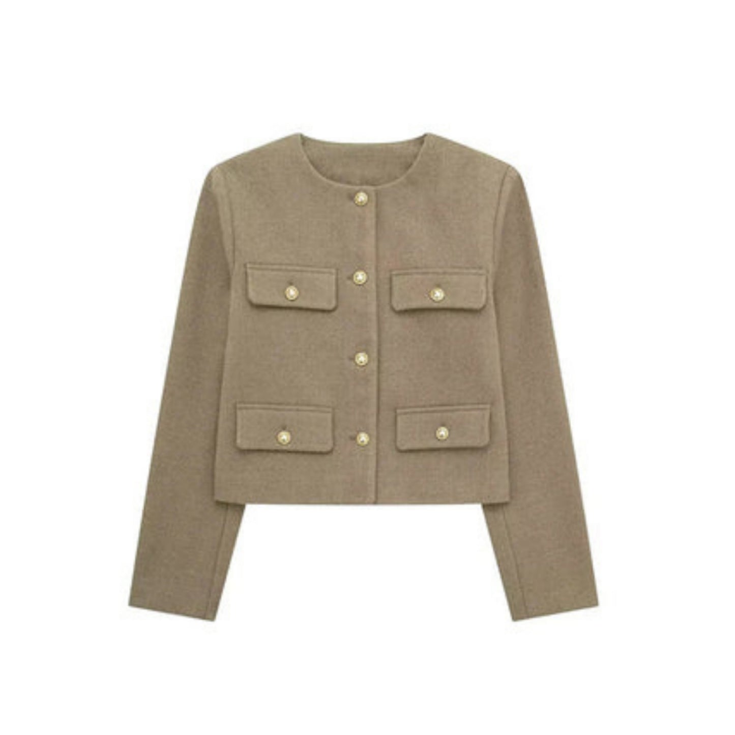 Veste Femme Élégante Boutons Luxe