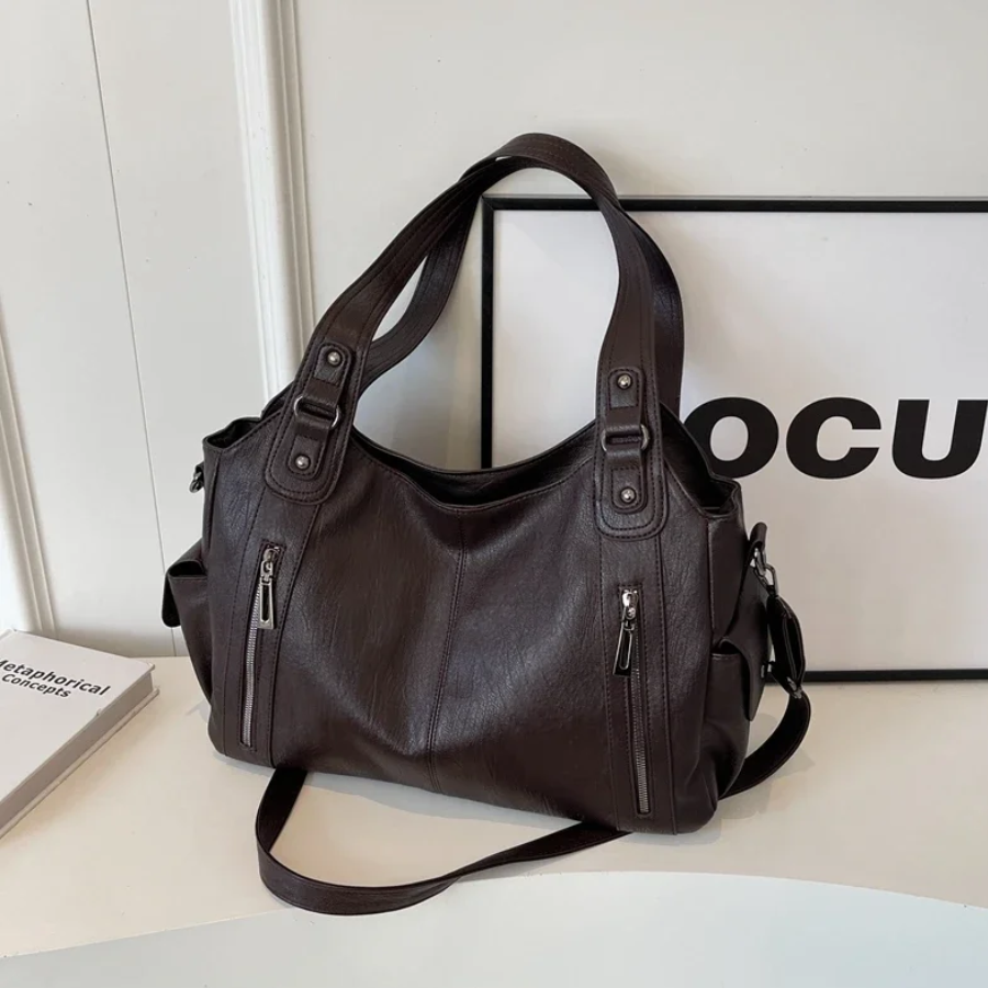 Sac à bandoulière Chic avec Poignées Doubles et Poches Zippées