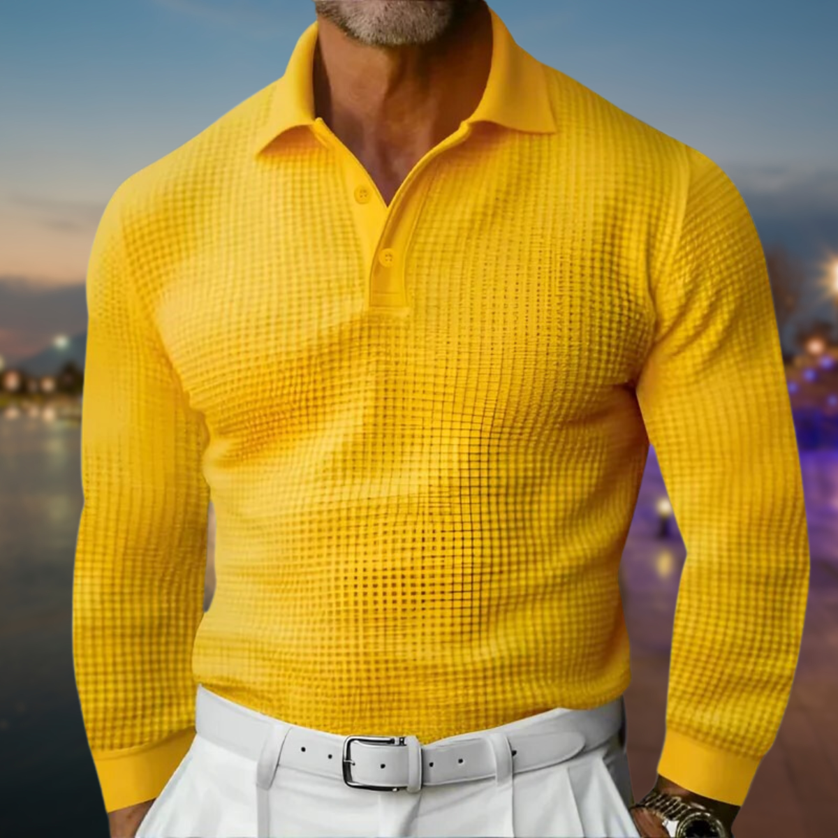 Polo Homme Confortable en Tricot Doux