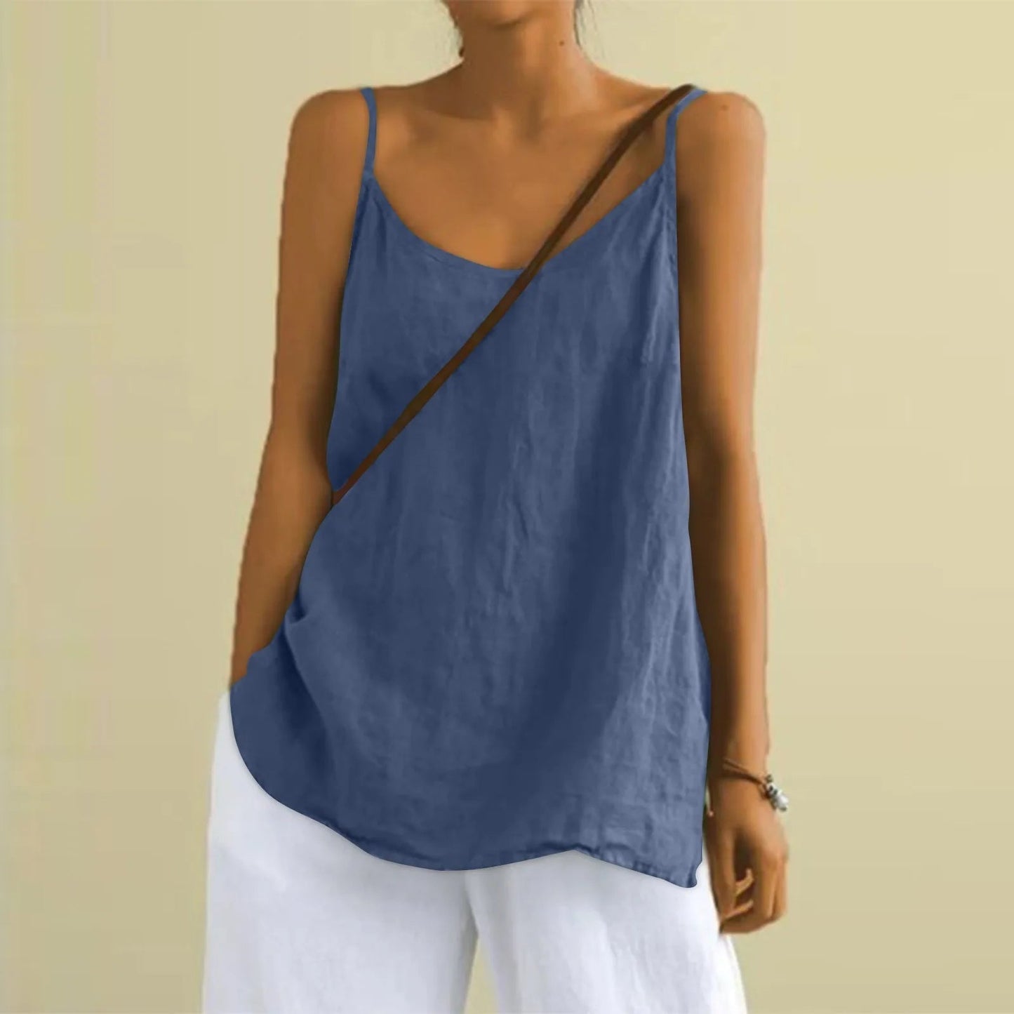 Top Décolleté Col V Été Femmes - LuxeStyle