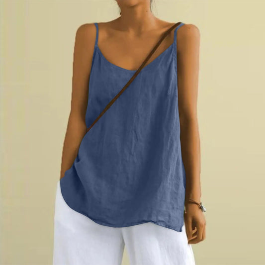 Top Décolleté Col V Été Femmes - LuxeStyle