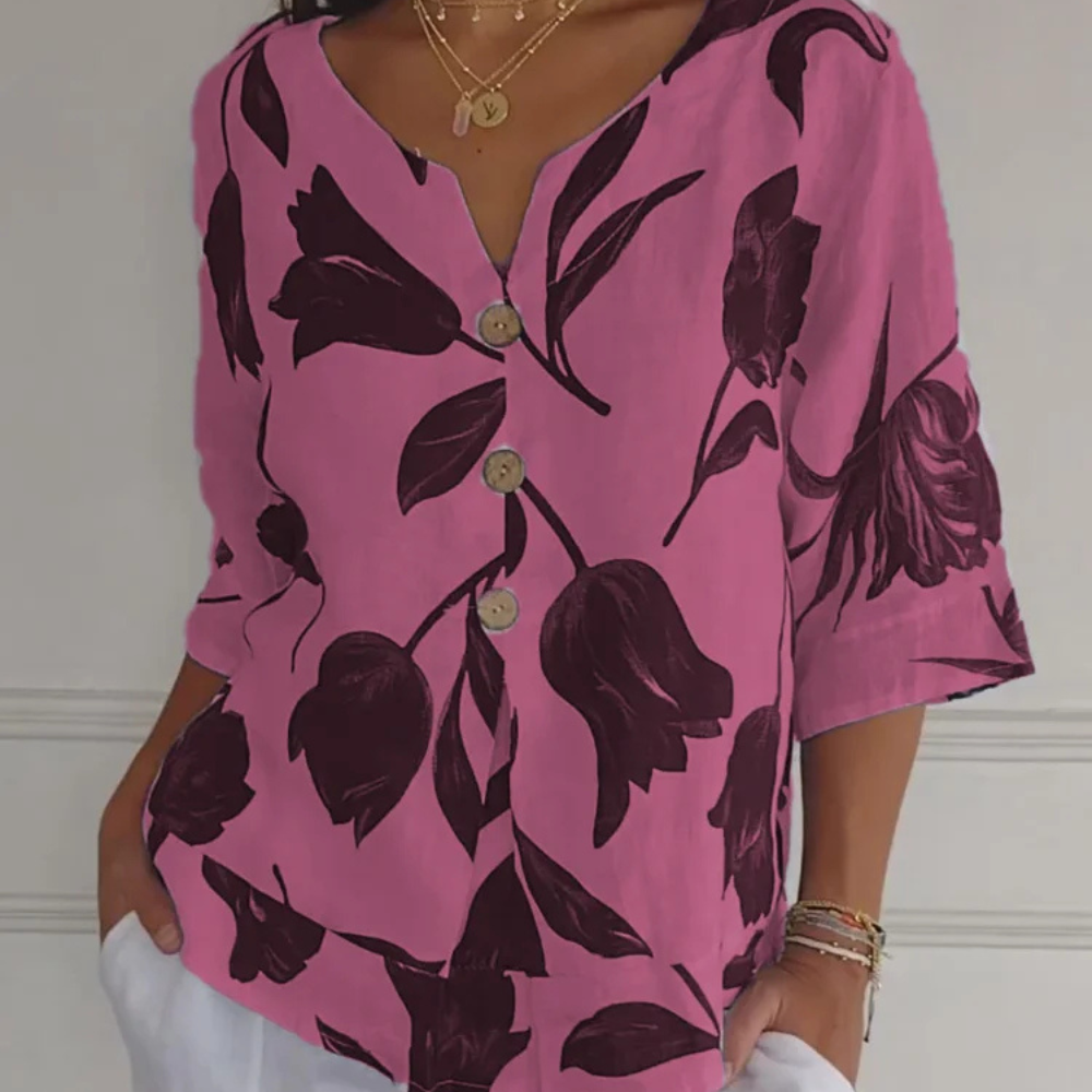 Blouse Florale Élégante pour Femme