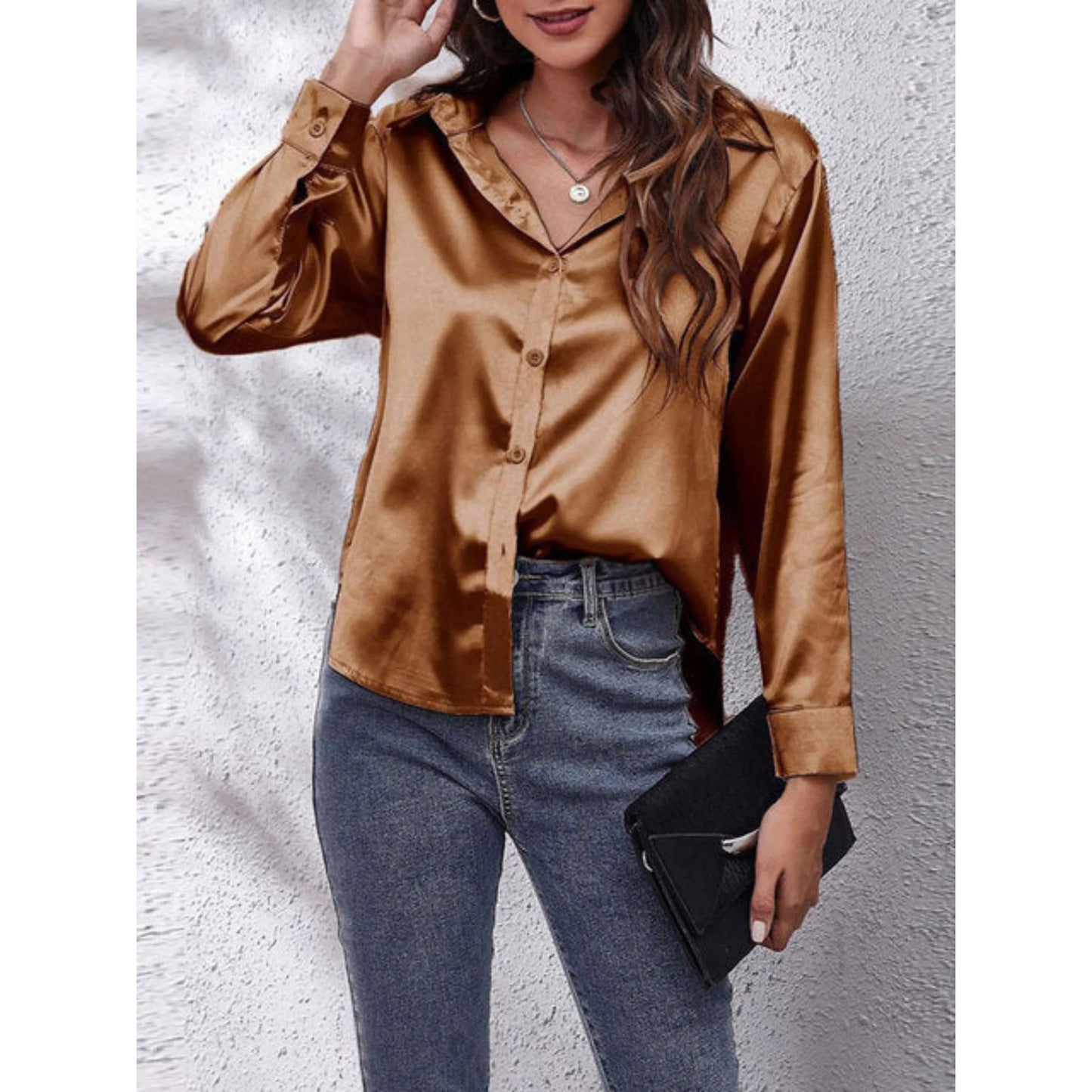 Chemise Femme Élégante en Soie