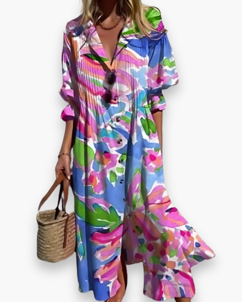 Robe de Cérémonie Élégante pour Femme – Robe Longue d'Été Chic