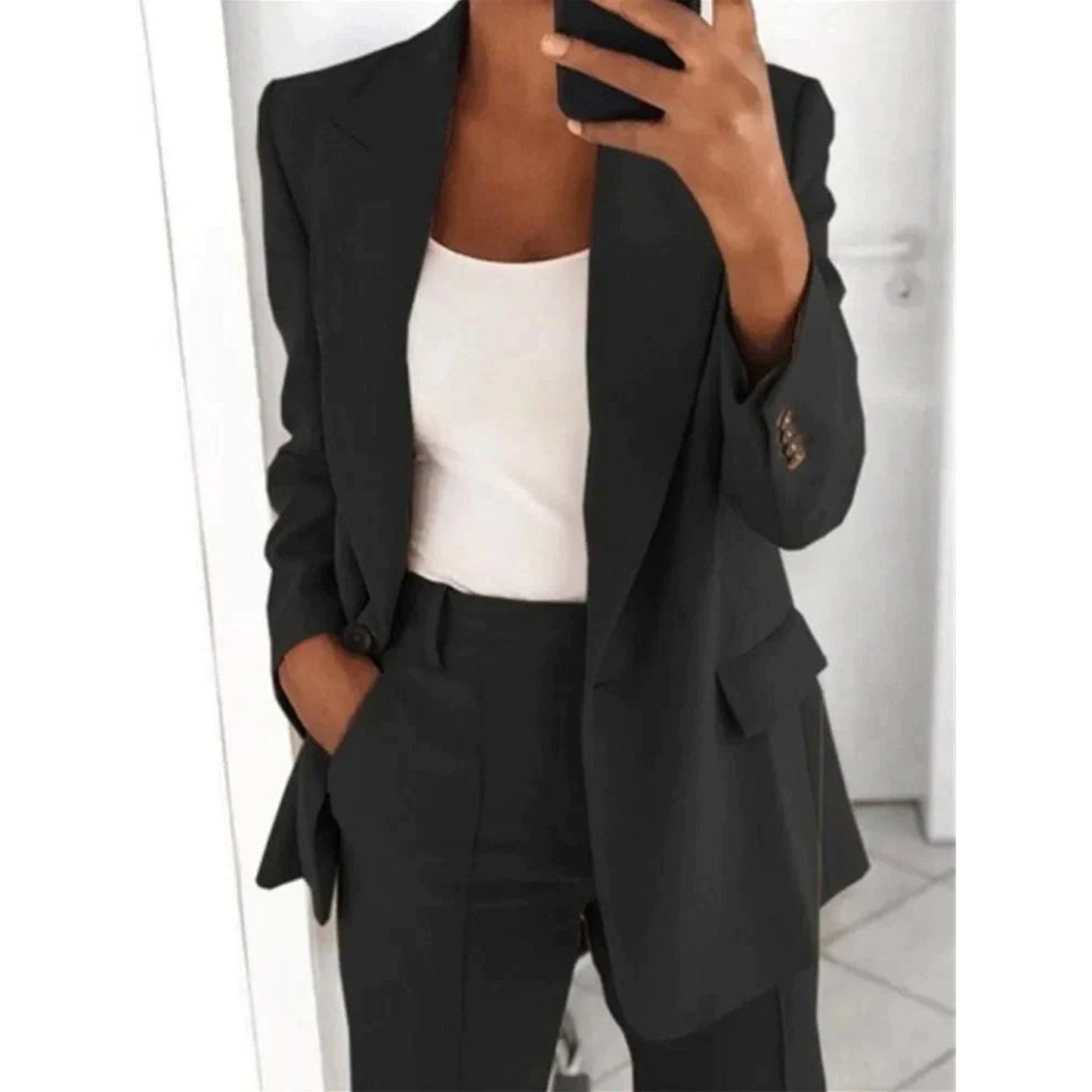 Costume Femme Élégant Tailleur Slim