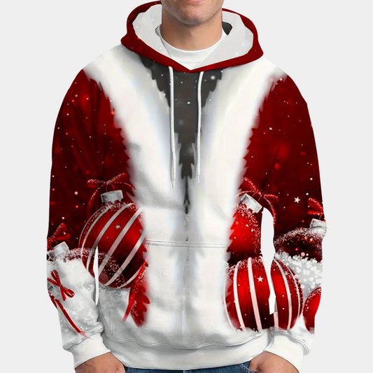 LAIS - Pull de Noël à Capuche pour Hommes