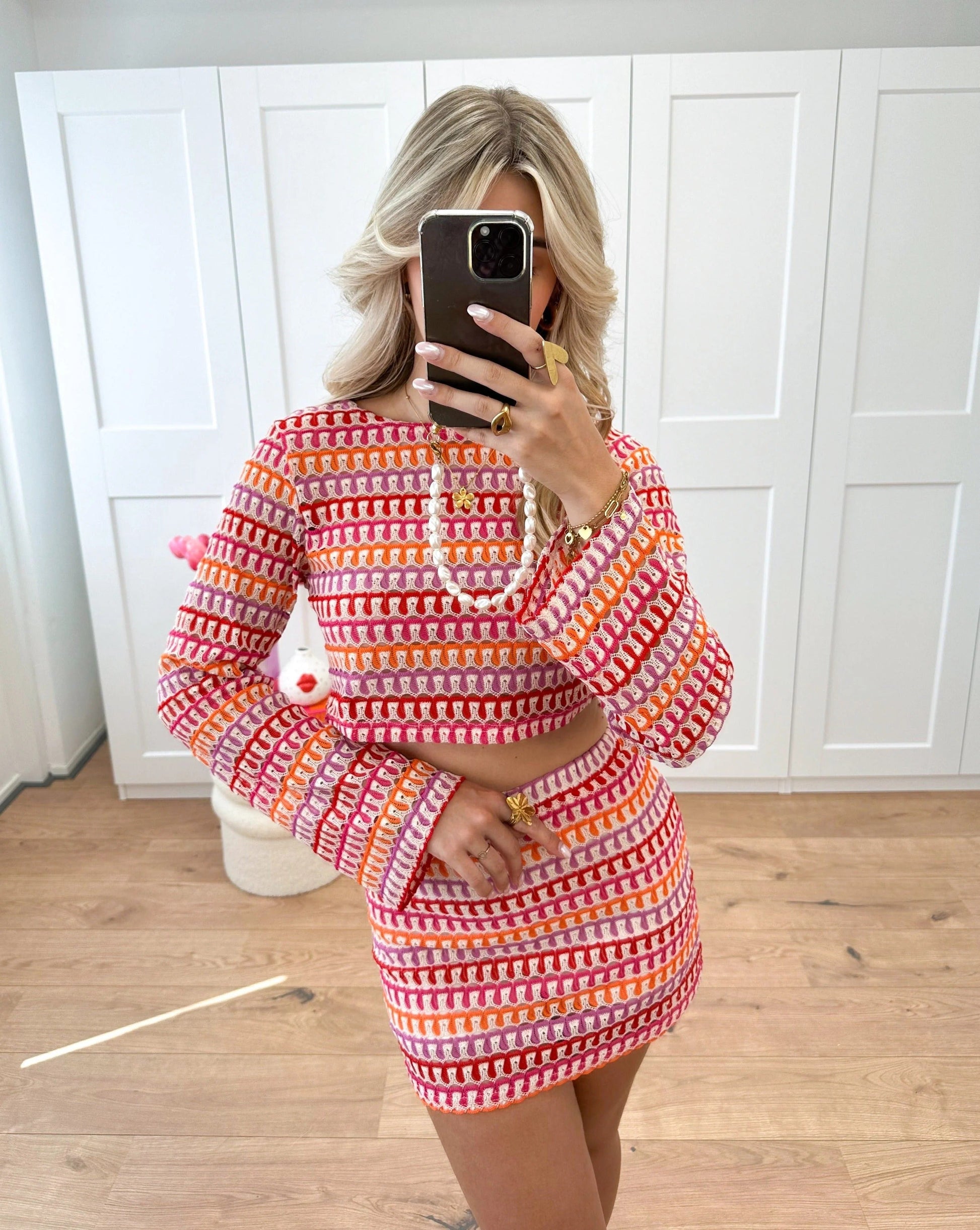 Tenue Femme Printemps Crop Top et Jupe Courte - LuxeStyle