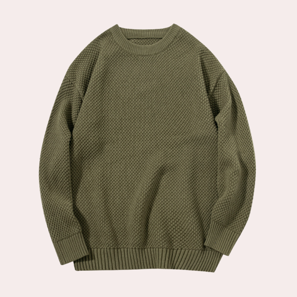 Pull Homme Classique Col Rond