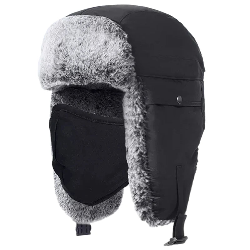 Bonnet Hiver Chauffant avec Oreilles Couvertes pour Adultes