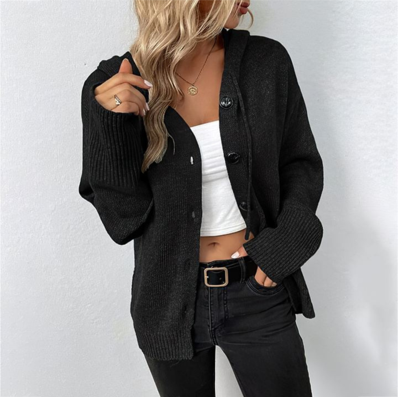Pull Femme Long Manches Chaud Hiver