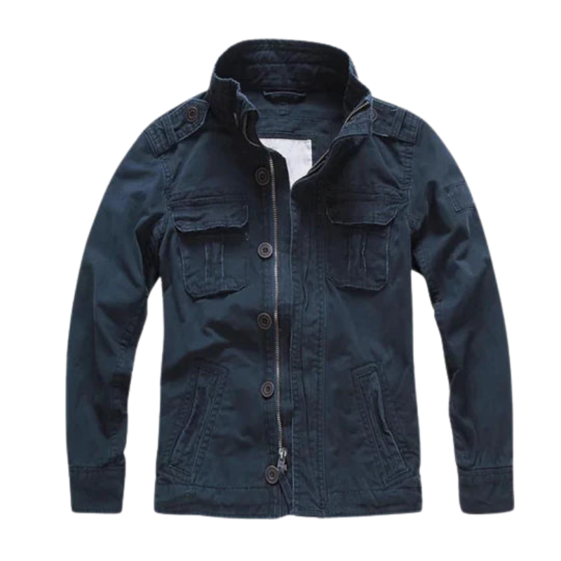 Veste Zippée Longue avec Poches Multiples - LuxeStyle