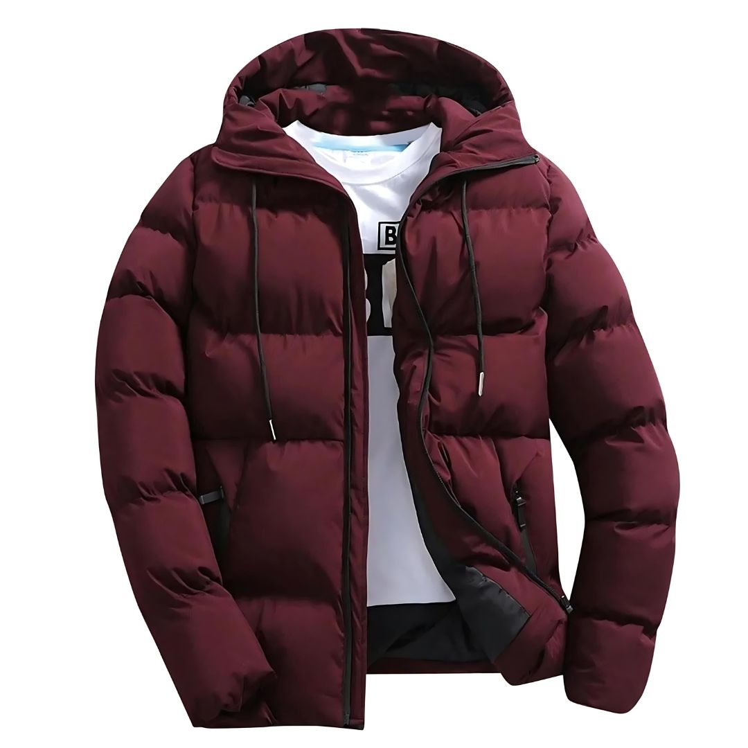 Manteau Hiver Homme - Parka Imperméable Élégant avec Capuche et Doublure Polaire