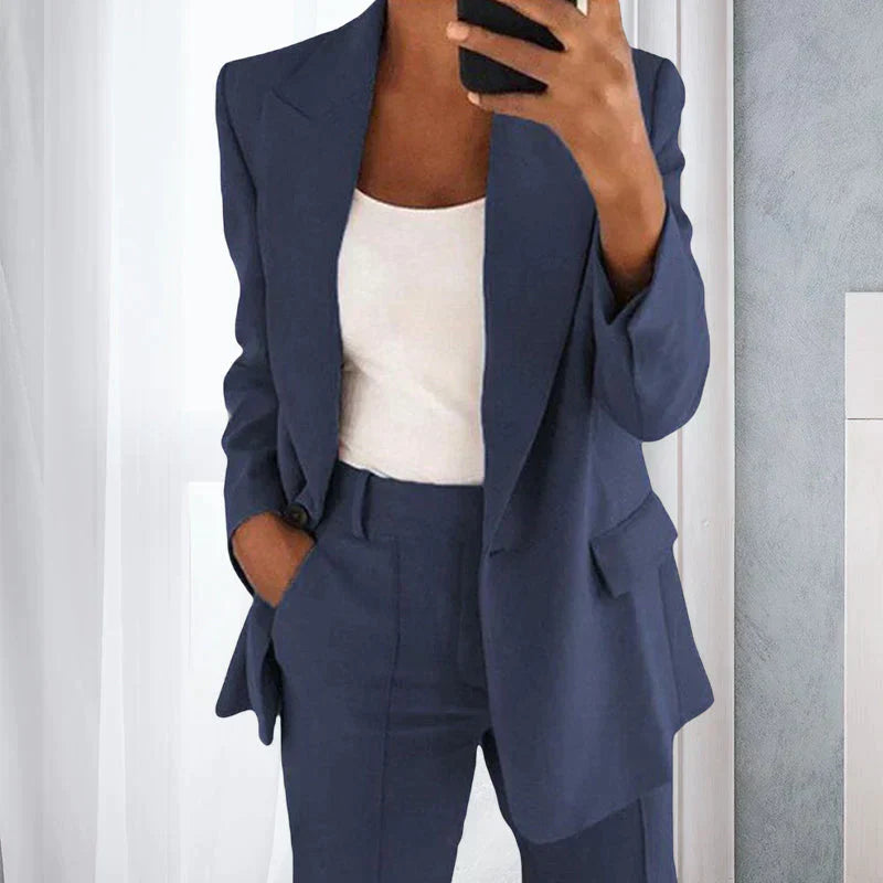 Costume Femme Bleu Marine, Tenue Travail Chic