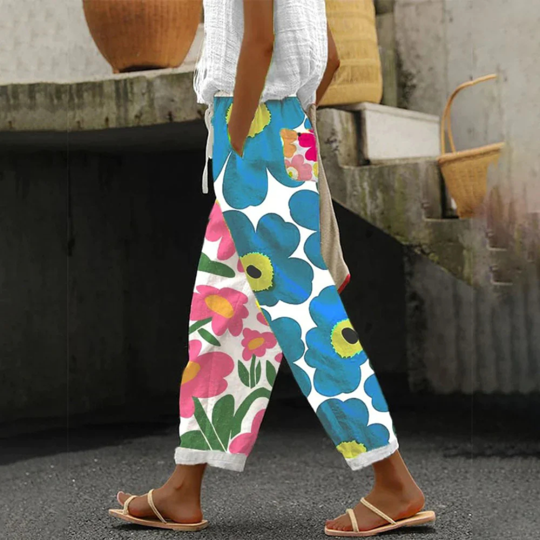 Pantalon Femme Taille Élevée Confortable