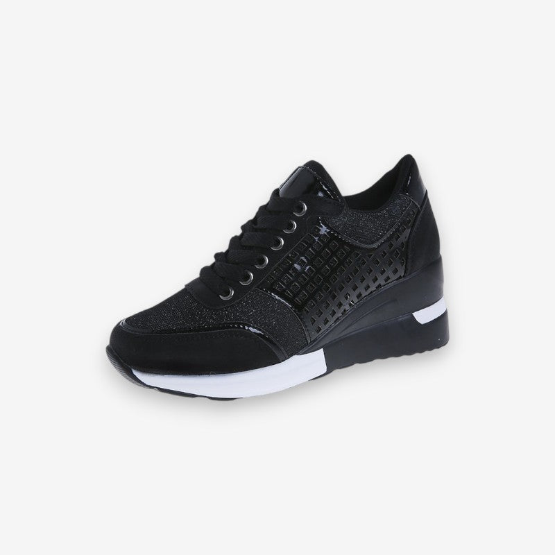 Baskets Féminines à Talon Haut avec Mesh Respirant - LuxeStyle