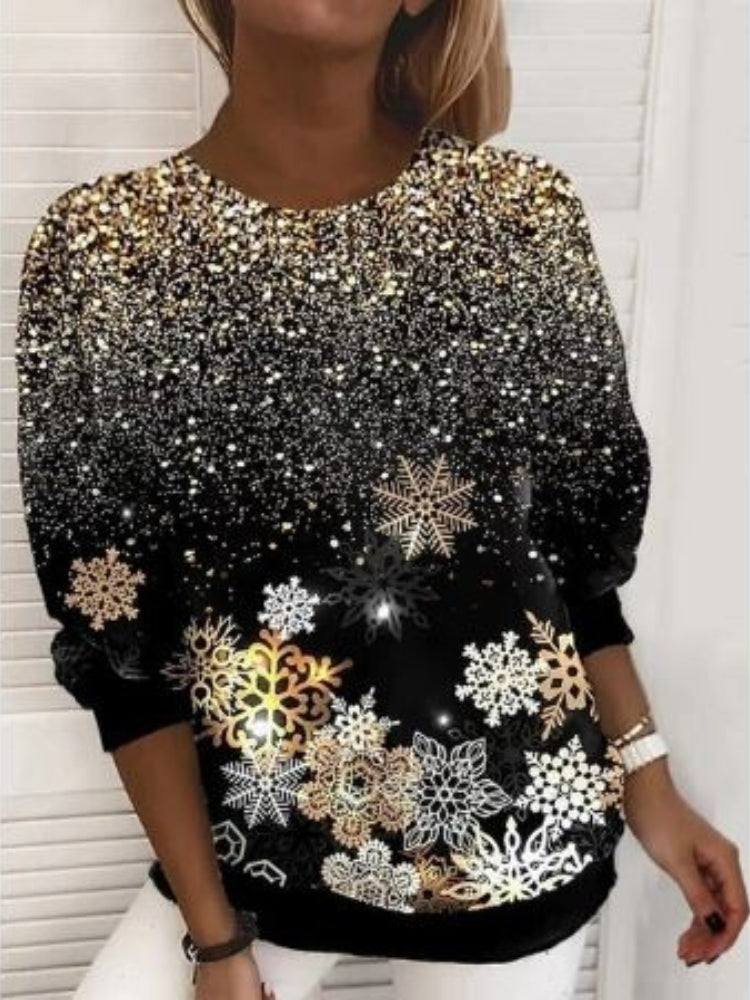 Sweat Chic Manches Longues Imprimé