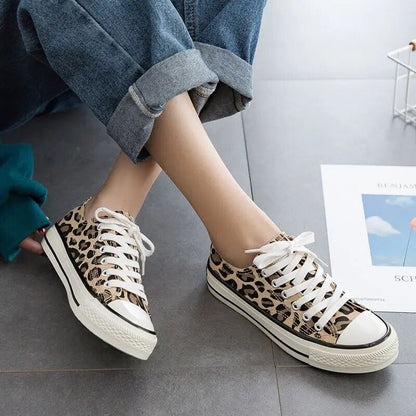 Baskets tendance imprimé sauvage avec semelle confort