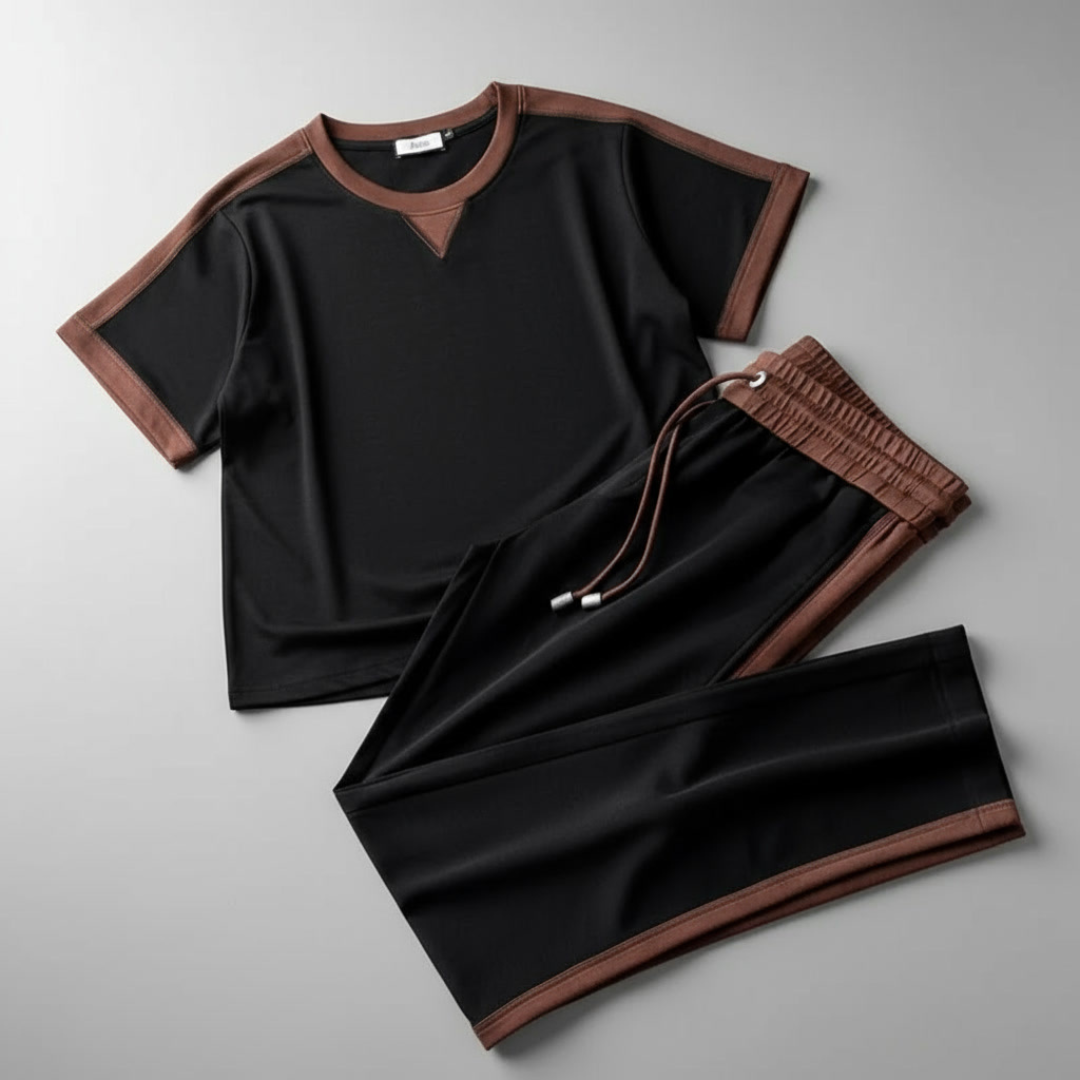 Costume Deux Pièces pour Homme en Tricot Élégant