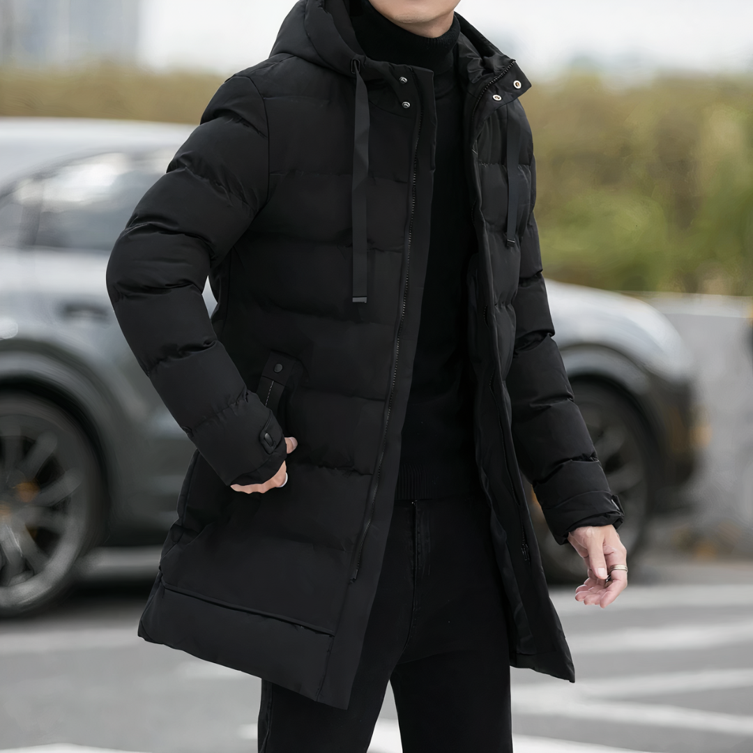 Manteau Hiver Homme Élégant Capuche