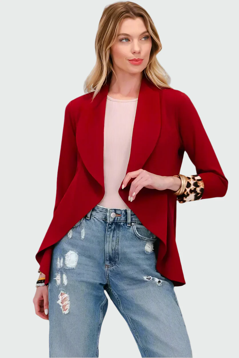 Blazer Animalier Chic pour Femme