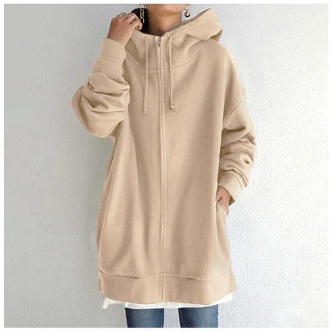 Sweat à Capuche Zippé Sport Chic Unisexe