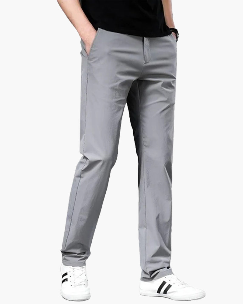 Pantalon Chino Élégant Taille Fine pour Homme